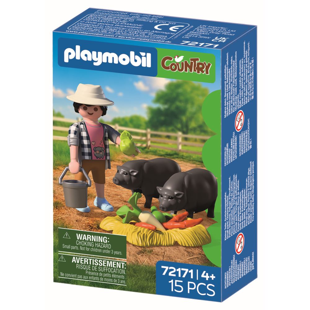 JUCARIE DE ROL FERMIER CU PORCI VIETNAMEZI - PLAYMOBIL COUNTRY (PM72171)