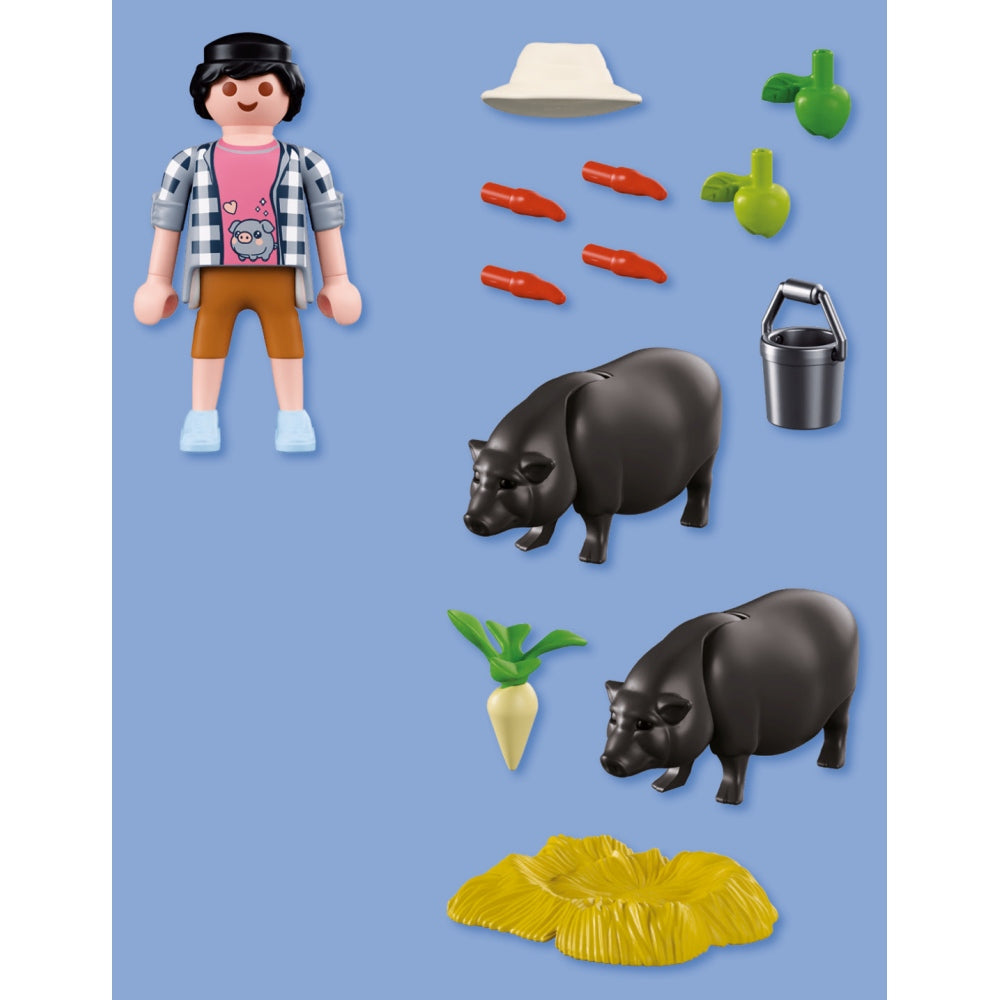 JUCARIE DE ROL FERMIER CU PORCI VIETNAMEZI - PLAYMOBIL COUNTRY (PM72171)