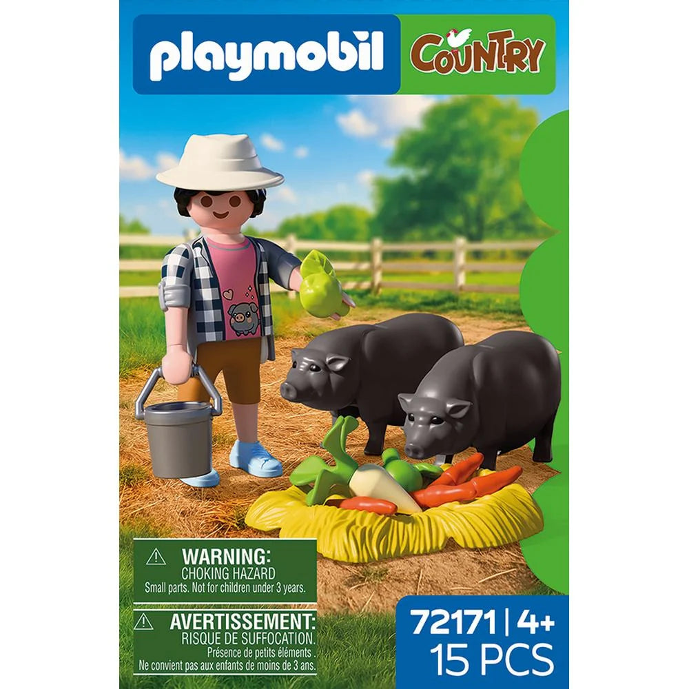 JUCARIE DE ROL FERMIER CU PORCI VIETNAMEZI - PLAYMOBIL COUNTRY (PM72171)