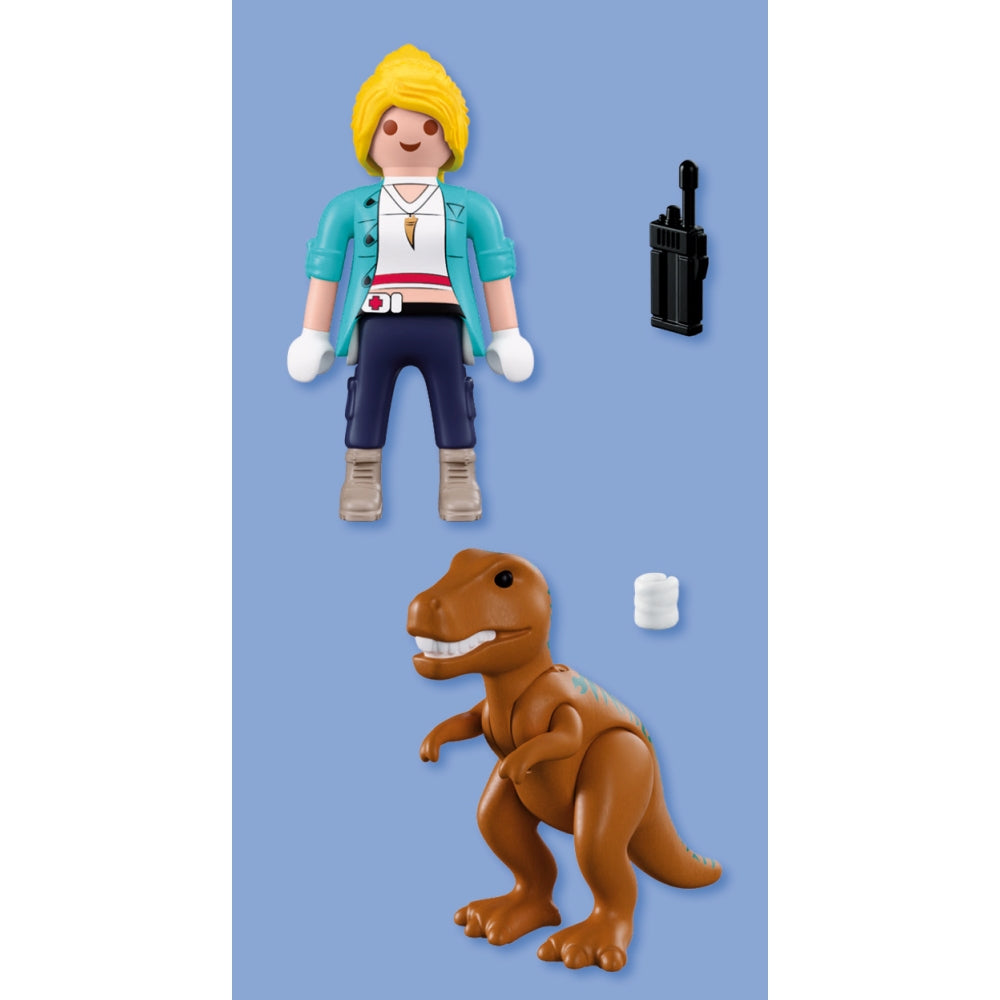 SET 2 FIGURINE EXPLORATOARE SI T-REX - PLAYMOBIL DINOS (PM72172)