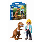 SET 2 FIGURINE EXPLORATOARE SI T-REX - PLAYMOBIL DINOS (PM72172)