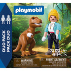 SET 2 FIGURINE EXPLORATOARE SI T-REX - PLAYMOBIL DINOS (PM72172)
