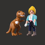 SET 2 FIGURINE EXPLORATOARE SI T-REX - PLAYMOBIL DINOS (PM72172)