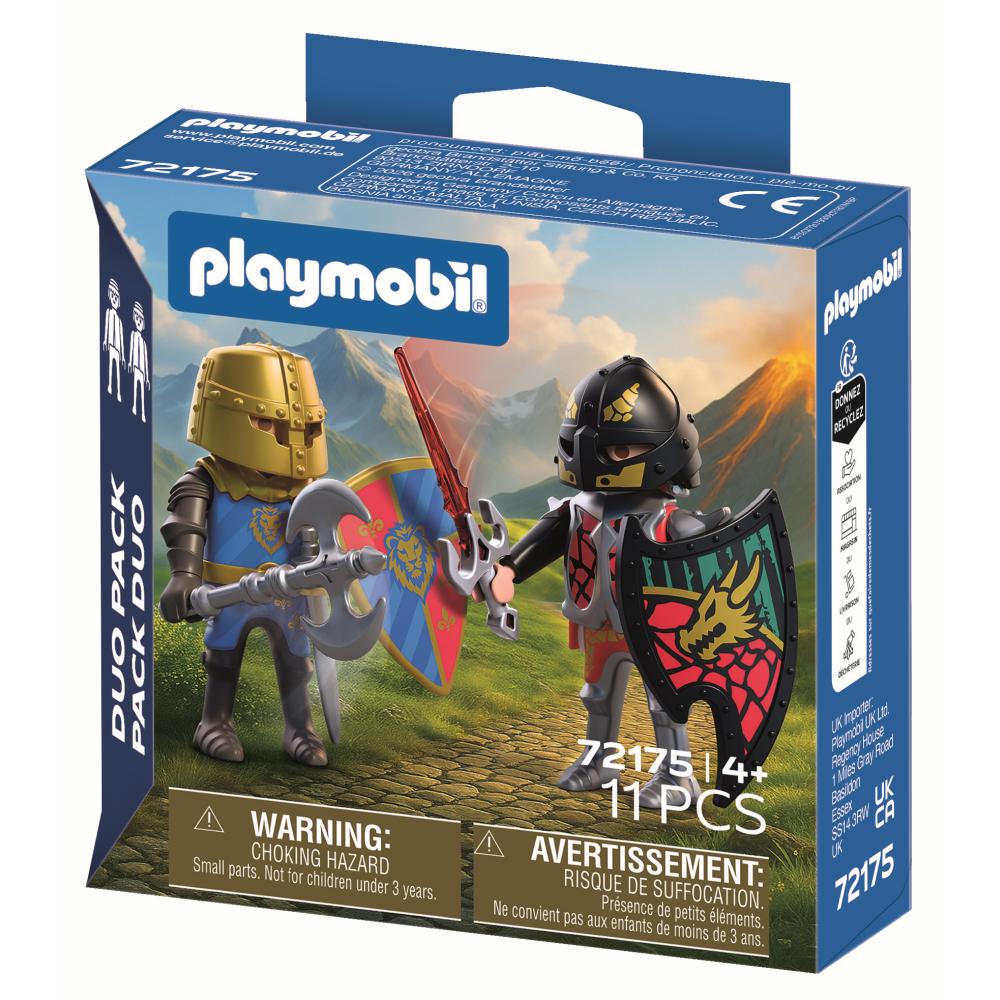 SET 2 FIGURINE CAVALERI RIVALI - PLAYMOBIL KNIGHTS (PM72175)
