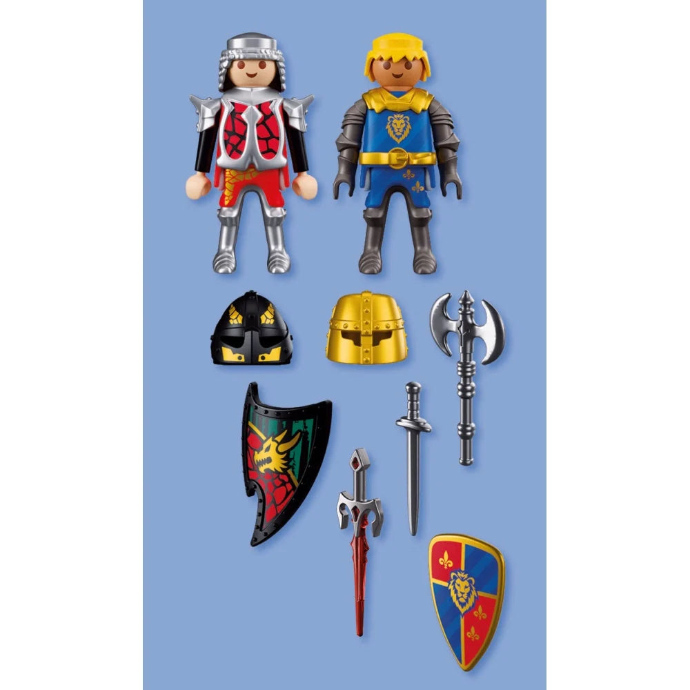SET 2 FIGURINE CAVALERI RIVALI - PLAYMOBIL KNIGHTS (PM72175)