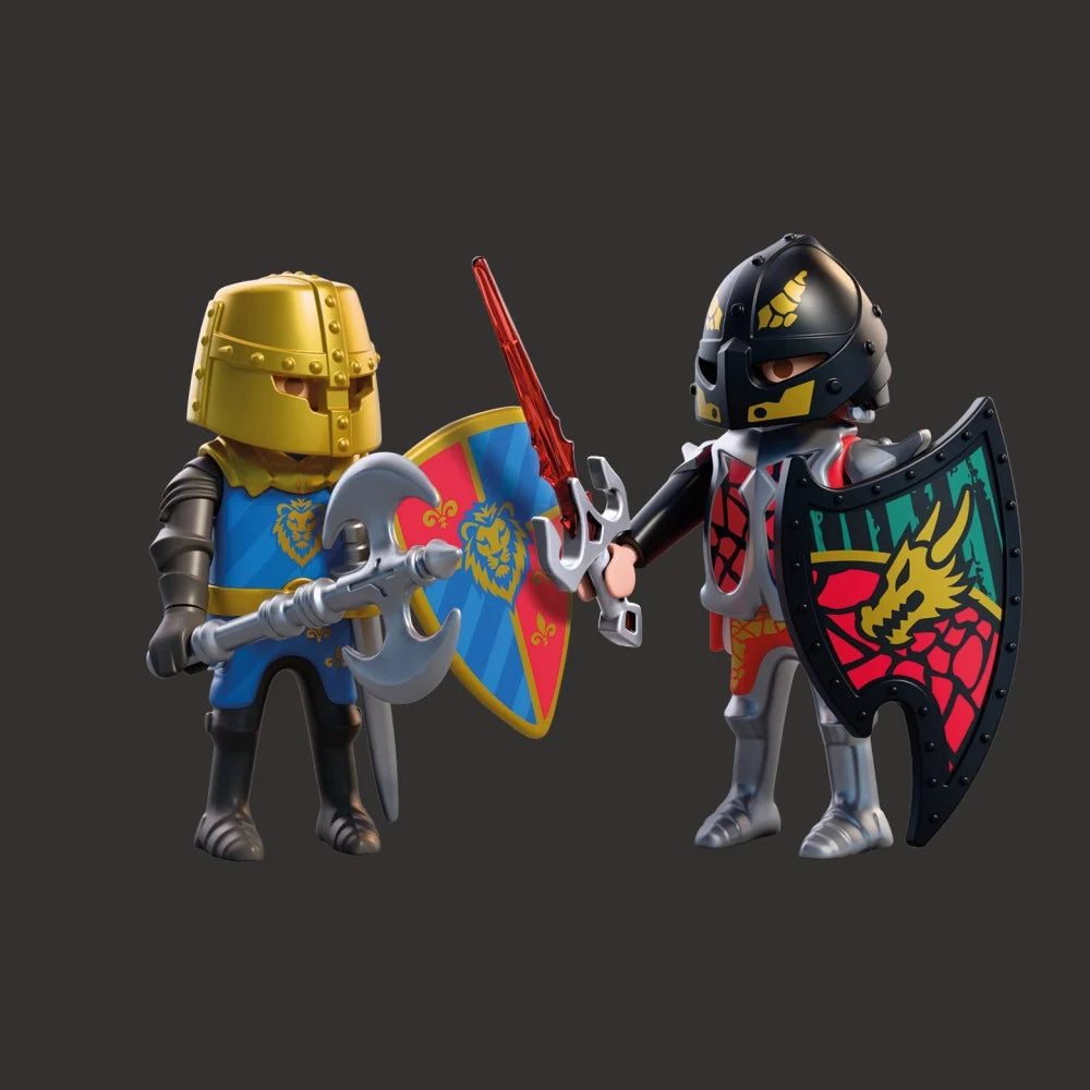SET 2 FIGURINE CAVALERI RIVALI - PLAYMOBIL KNIGHTS (PM72175)