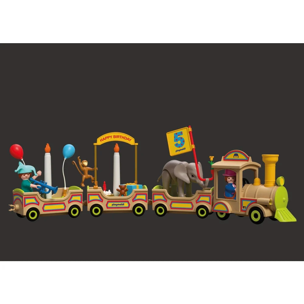SET CADOU PENTRU ANIVERSARE TRENULET FESTIV - PLAYMOBIL MY LIFE (PM72184)