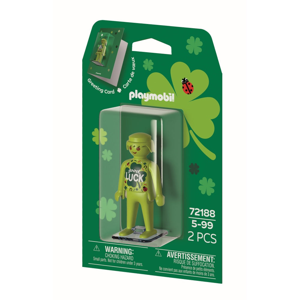 FELICITARE CU FIGURINA GOOD LUCK - PLAYMOBIL GREETING CARDS (PM72188)