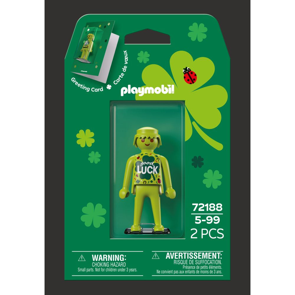 FELICITARE CU FIGURINA GOOD LUCK - PLAYMOBIL GREETING CARDS (PM72188)