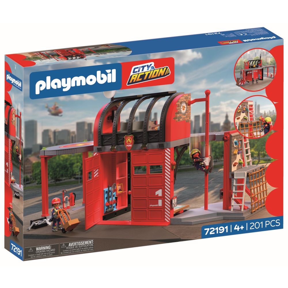 JUCARIE DE ROL STATIE MARE DE POMPIERI - PLAYMOBIL ACTION HEROES (PM72191)