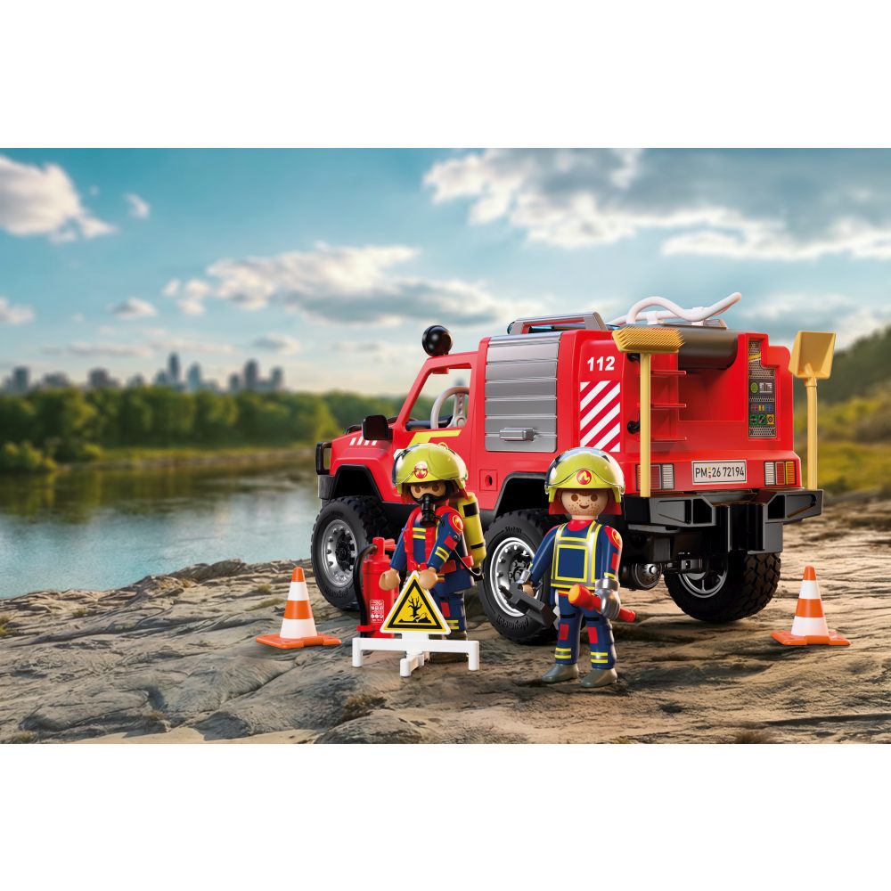 JUCARIE DE ROL MASINA PICKUP DE POMPIERI - PLAYMOBIL ACTION HEROES (PM72194)