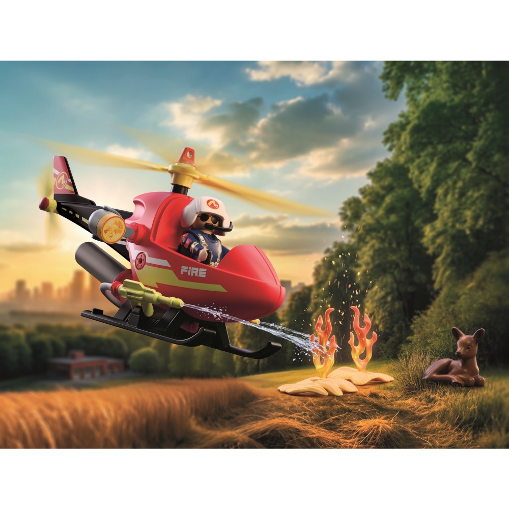 JUCARIE DE ROL ELICOPTER DE POMPIERI - PLAYMOBIL ACTION HEROES (PM72196)