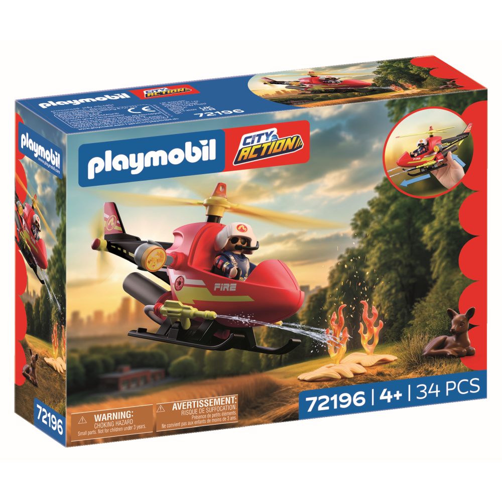 JUCARIE DE ROL ELICOPTER DE POMPIERI - PLAYMOBIL ACTION HEROES (PM72196)