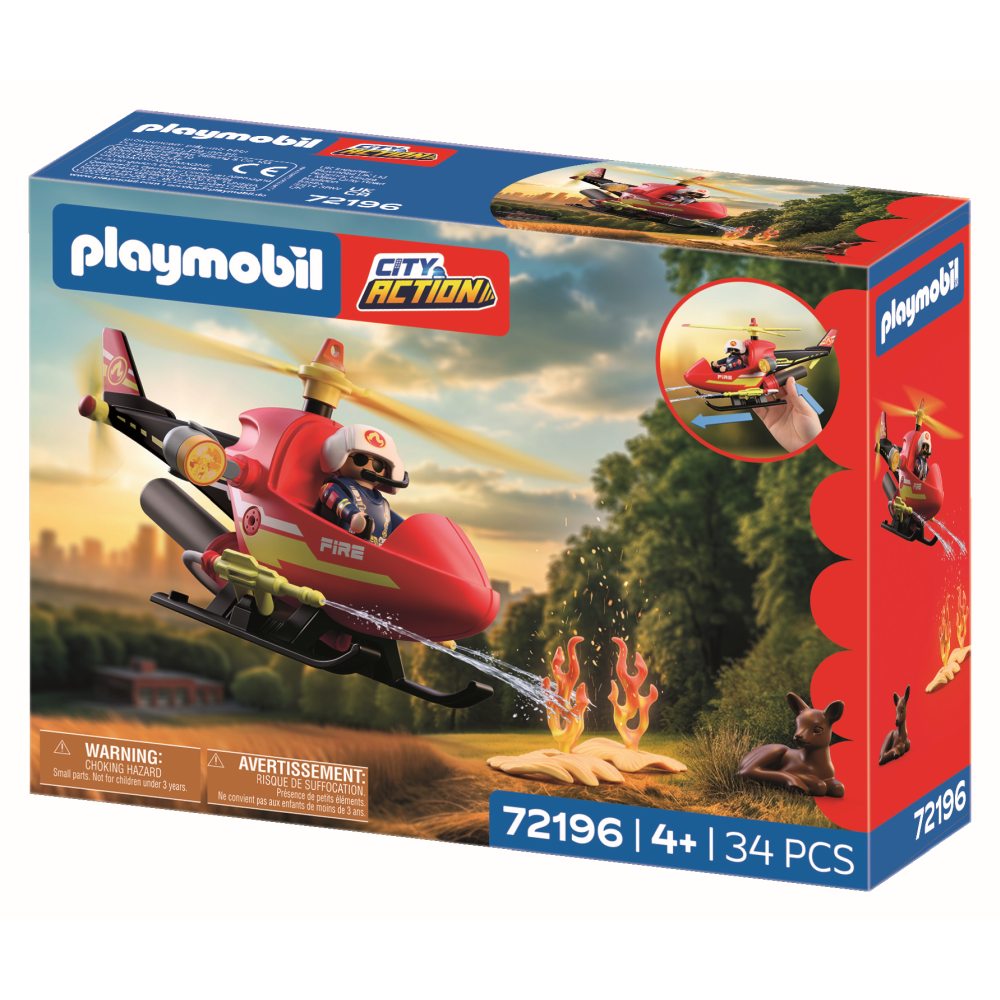 JUCARIE DE ROL ELICOPTER DE POMPIERI - PLAYMOBIL ACTION HEROES (PM72196)