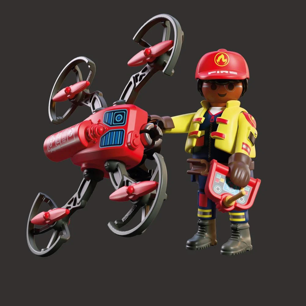 JUCARIE DE ROL DRONA DE POMPIERI - PLAYMOBIL ACTION HEROES (PM72197)