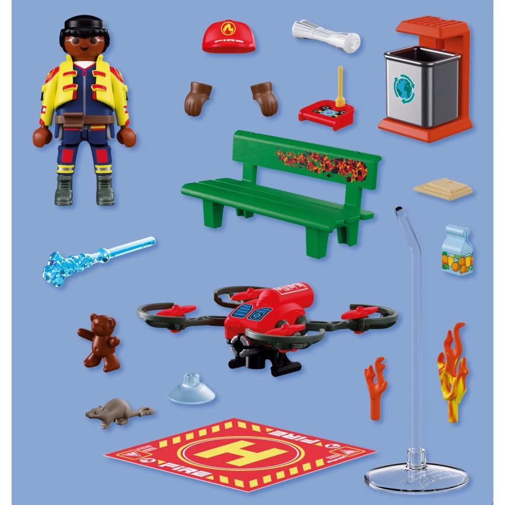 JUCARIE DE ROL DRONA DE POMPIERI - PLAYMOBIL ACTION HEROES (PM72197)