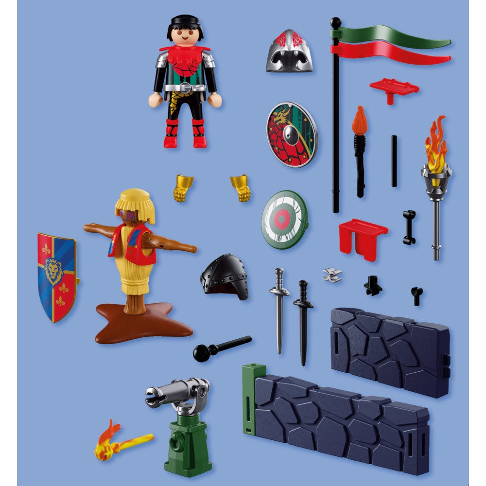 JUCARIE DE ROL ANTRENAMENTUL DE LUPTA AL CAVALERULUI DRAGON - PLAYMOBIL KNIGHTS (PM72213)