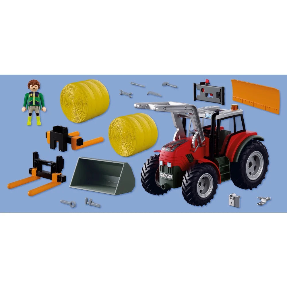 JUCARIE DE ROL TRACTOR CU BALOTI DE FAN - PLAYMOBIL COUNTRY (PM72305)
