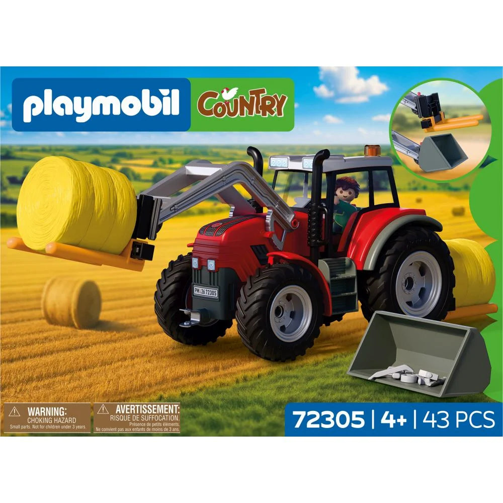JUCARIE DE ROL TRACTOR CU BALOTI DE FAN - PLAYMOBIL COUNTRY (PM72305)