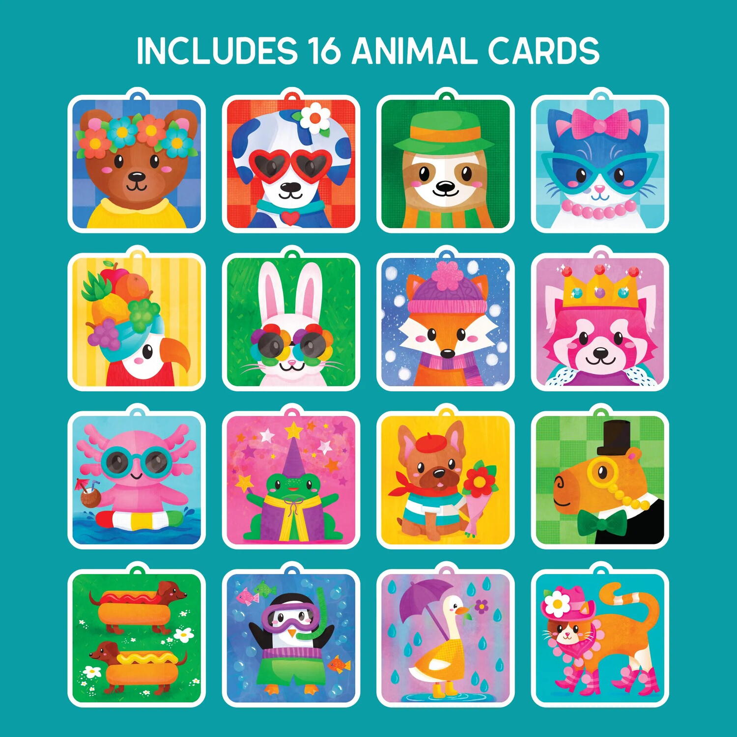 SET CREATIV CU POMPOANE - IMBRACA ANIMALUTELE - EDUCATIONAL INSIGHTS (EI-1546)