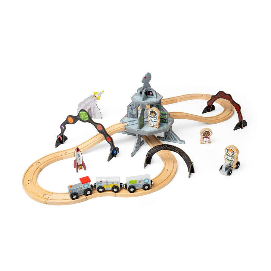SET TRENULET - AVENTURI IN SPATIU - BIGJIGS TOYS (BJT614)