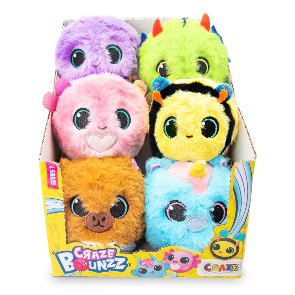 Jucarie de colectie Bounzz animalute saltarete din plus cu diametru de 6 cm diverse modele