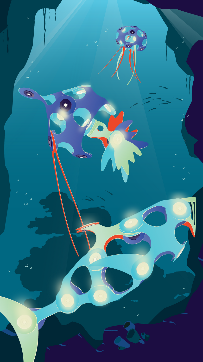 CLIXO® MAGNETIC BUILDING TOY - SEA ANIMALS (24 PIECES) - CLIXO (CL-DSEA-BR-1)