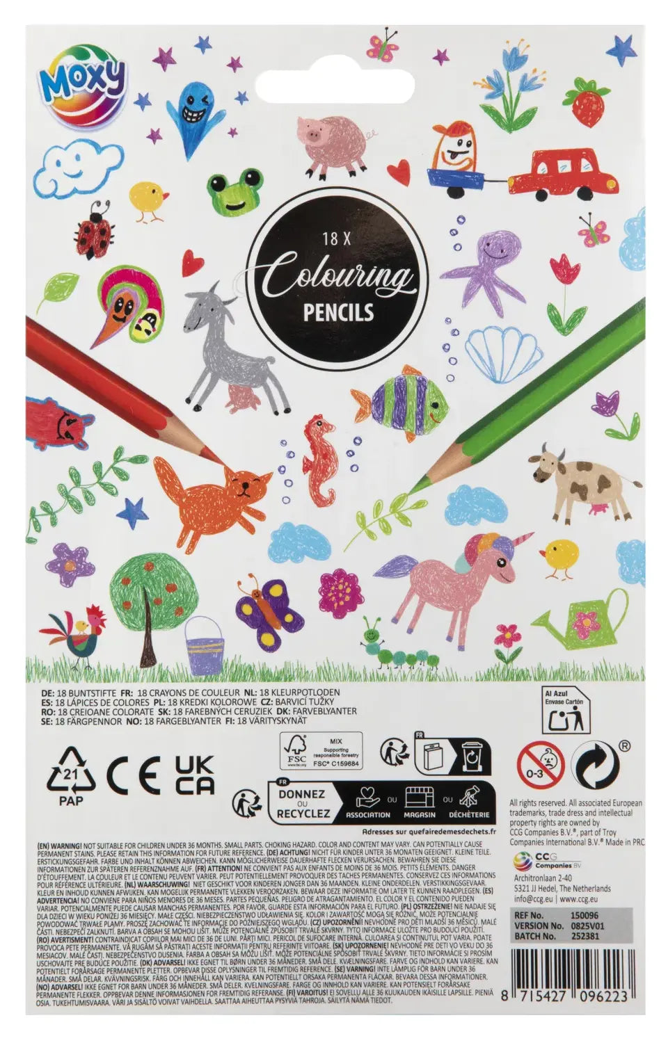SET 18 CREIOANE COLORATE - MOXY (150096)