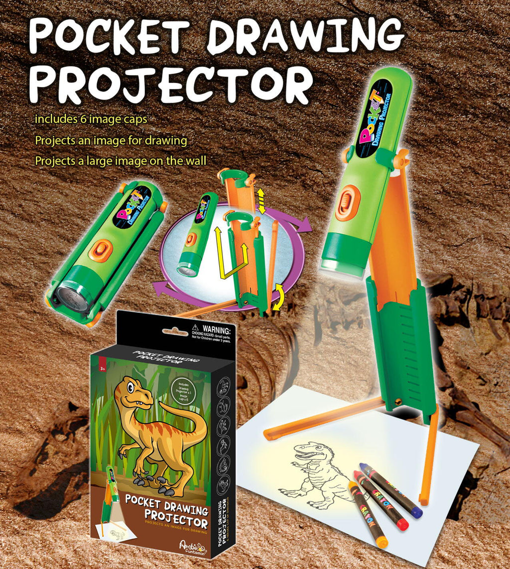 MINI PROIECTOR PENTRU DESEN - DINOZAURI - AMBO FUNTAMIN (AF111D)