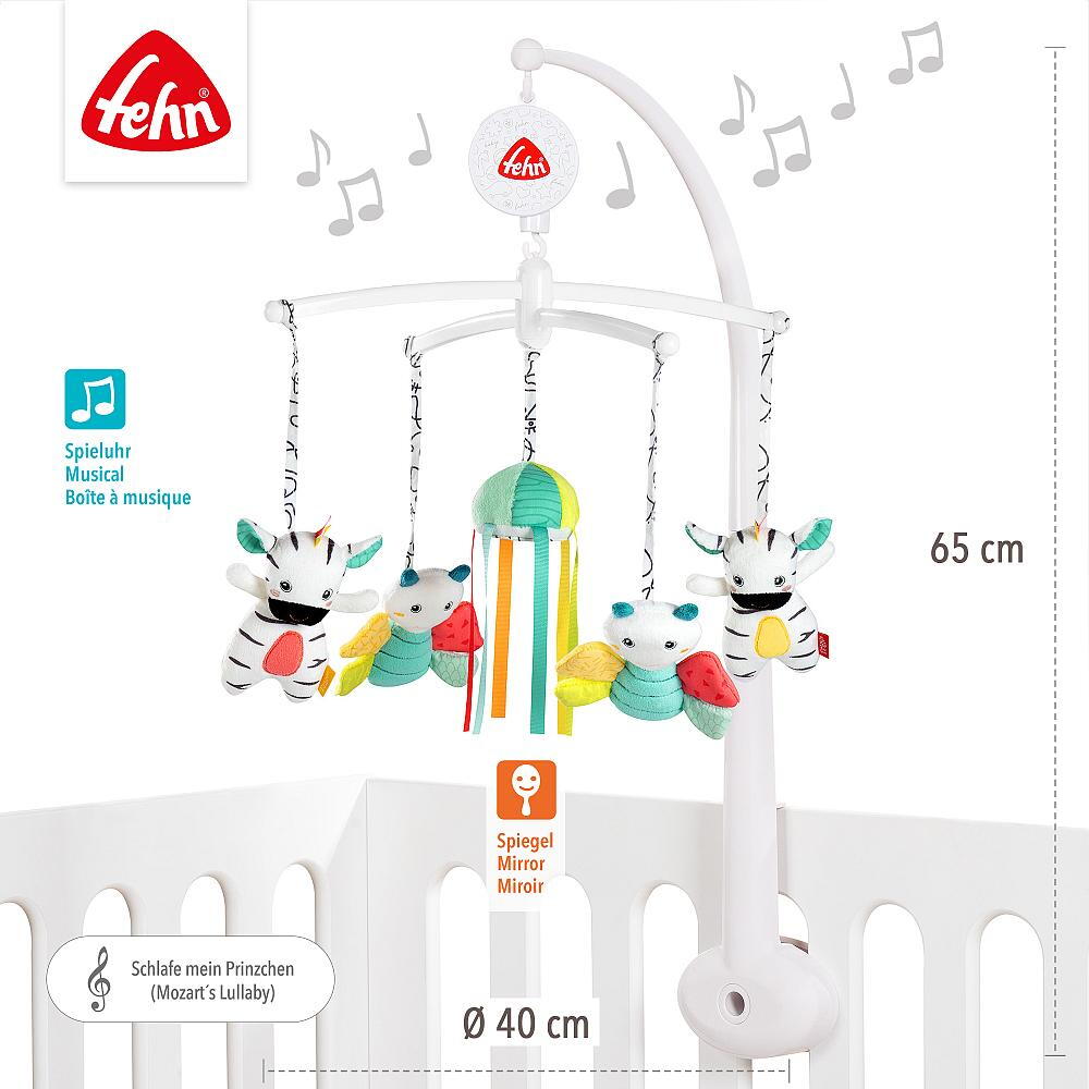 CARUSEL MUZICAL MOBIL - DOBABYDOO - FEHN (049190) - Libelula Vesela - Jucarii