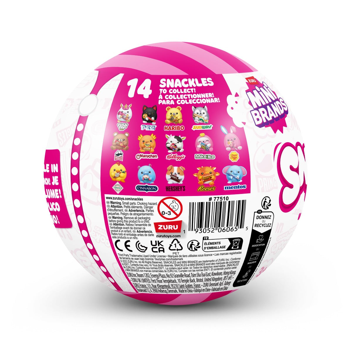 SNACKLES - COLLECTIBLE PLUSH TOY S1W2, 11.5 CM - SNACKLES (77510GQ1)