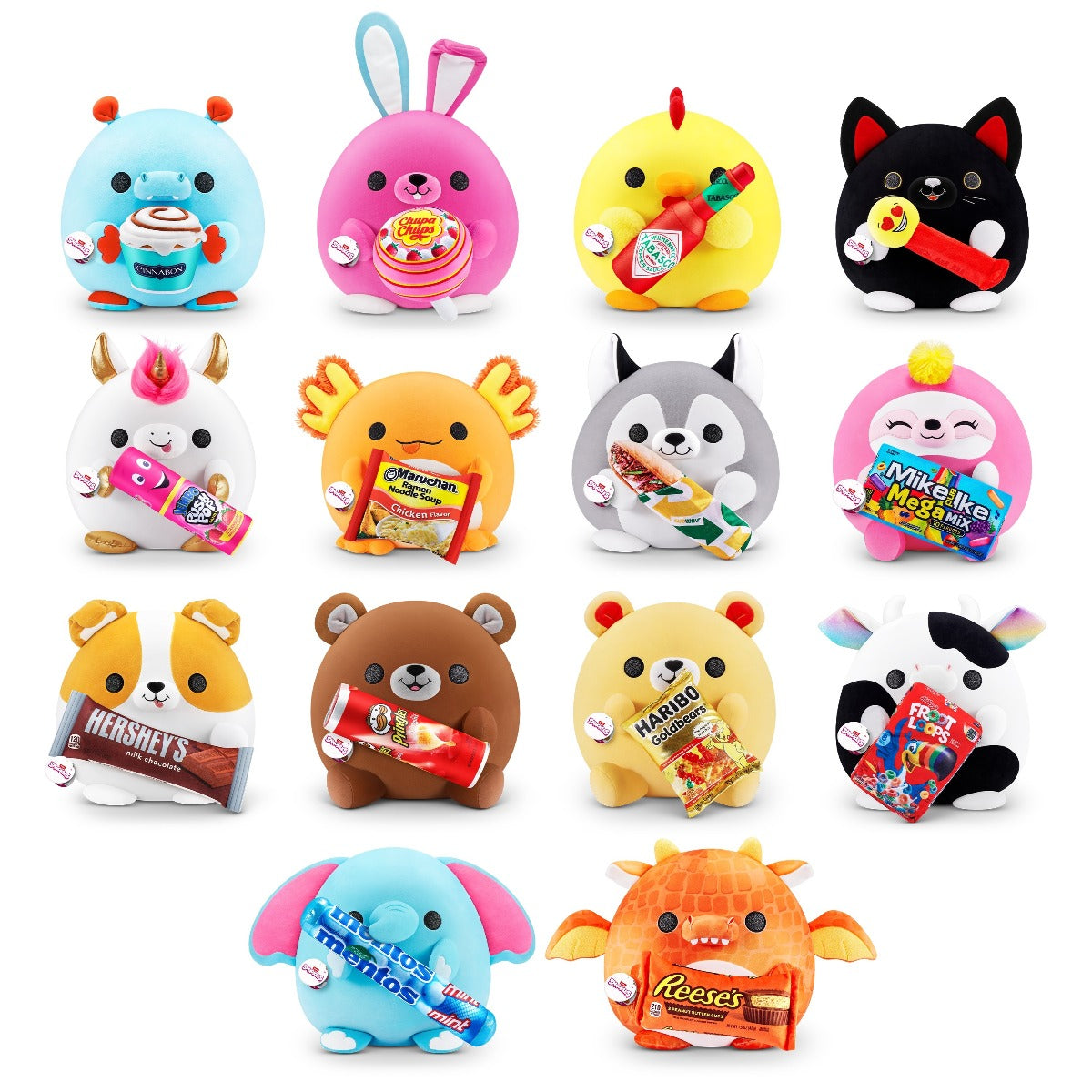 SNACKLES - COLLECTIBLE PLUSH TOY S1W2, 35 CM - 14 MODELS (77511)