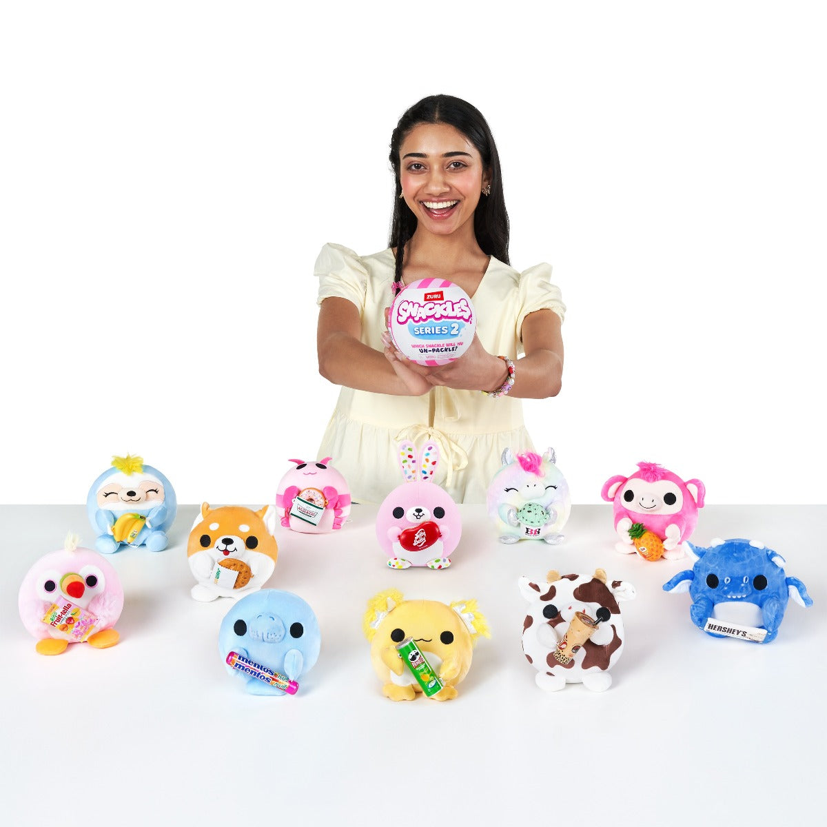 SNACKLES - JUCARIE DE PLUS COLECTIBILA, 11.5 CM, DIVERSE MODELE, S2W2 - ZURU (77572GQ5-S2W2)