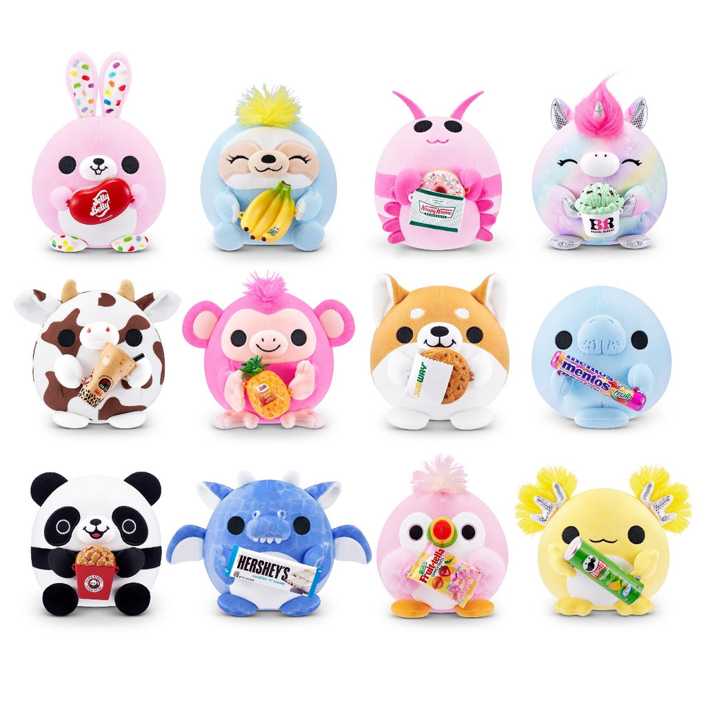 SNACKLES - JUCARIE DE PLUS COLECTIBILA, 11.5 CM, DIVERSE MODELE, S2W2 - ZURU (77572GQ5-S2W2)