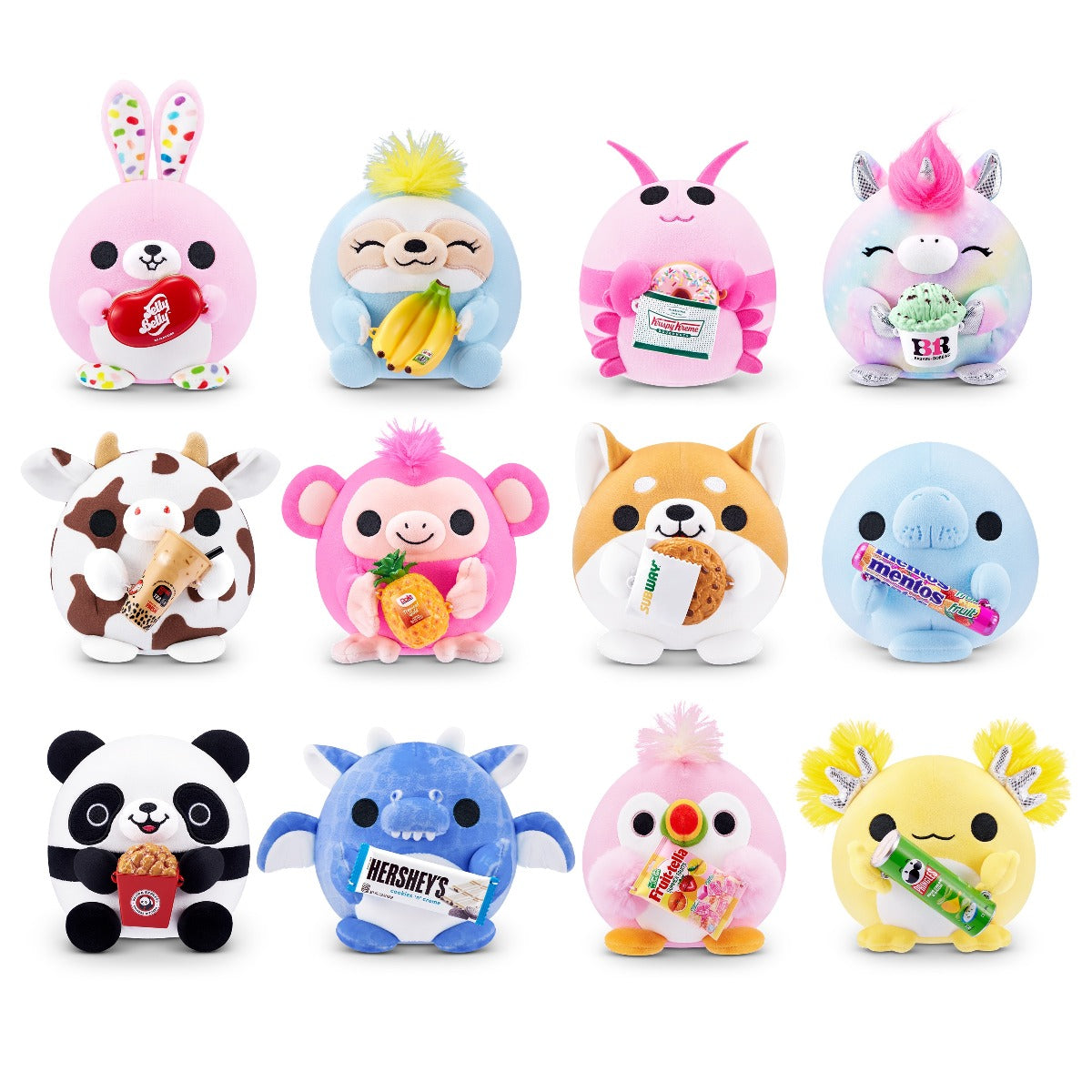 SNACKLES - JUCARIE DE PLUS COLECTIBILA, 11.5 CM, DIVERSE MODELE, S2W2 - ZURU (77572GQ5-S2W2)