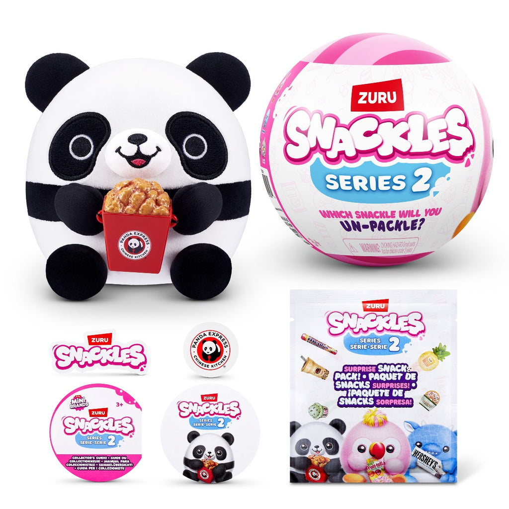 SNACKLES - JUCARIE DE PLUS COLECTIBILA, 11.5 CM, DIVERSE MODELE, S2W2 - ZURU (77572GQ5-S2W2)