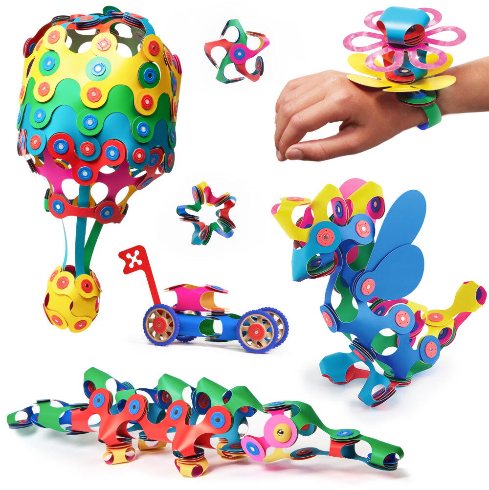 CLIXO® JOC MAGNETIC DE CONSTRUIT - DISTRACTIE IN FAMILIE (150 PIESE) - CLIXO (CL-FAML-RB-1)