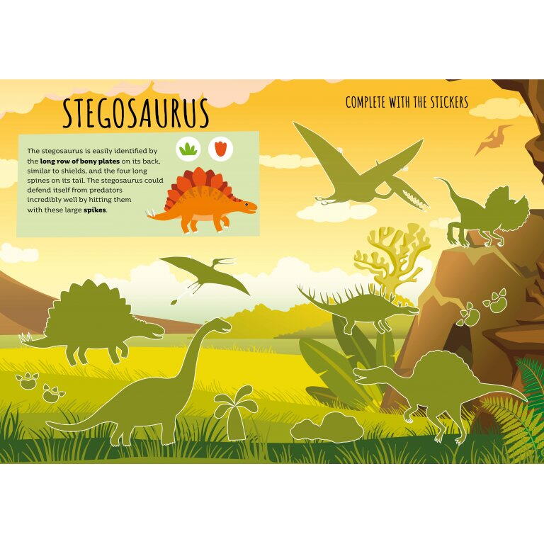 CARTE DE ACTIVITATI CU ABTIBILDURI - DINOZAURI - SASSI (978-88-303-1317-0)