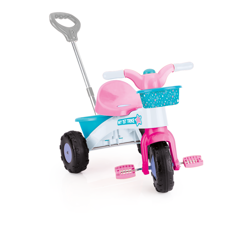 TRICICLETA ROZ CU MANER - MY FIRST TRIKE - DOLU (D2567)