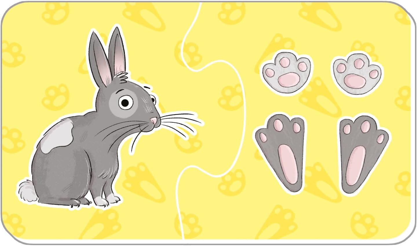 ASSOCIATION PUZZLE - ANIMALS AND THEIR TRACES - GALT (1005542)