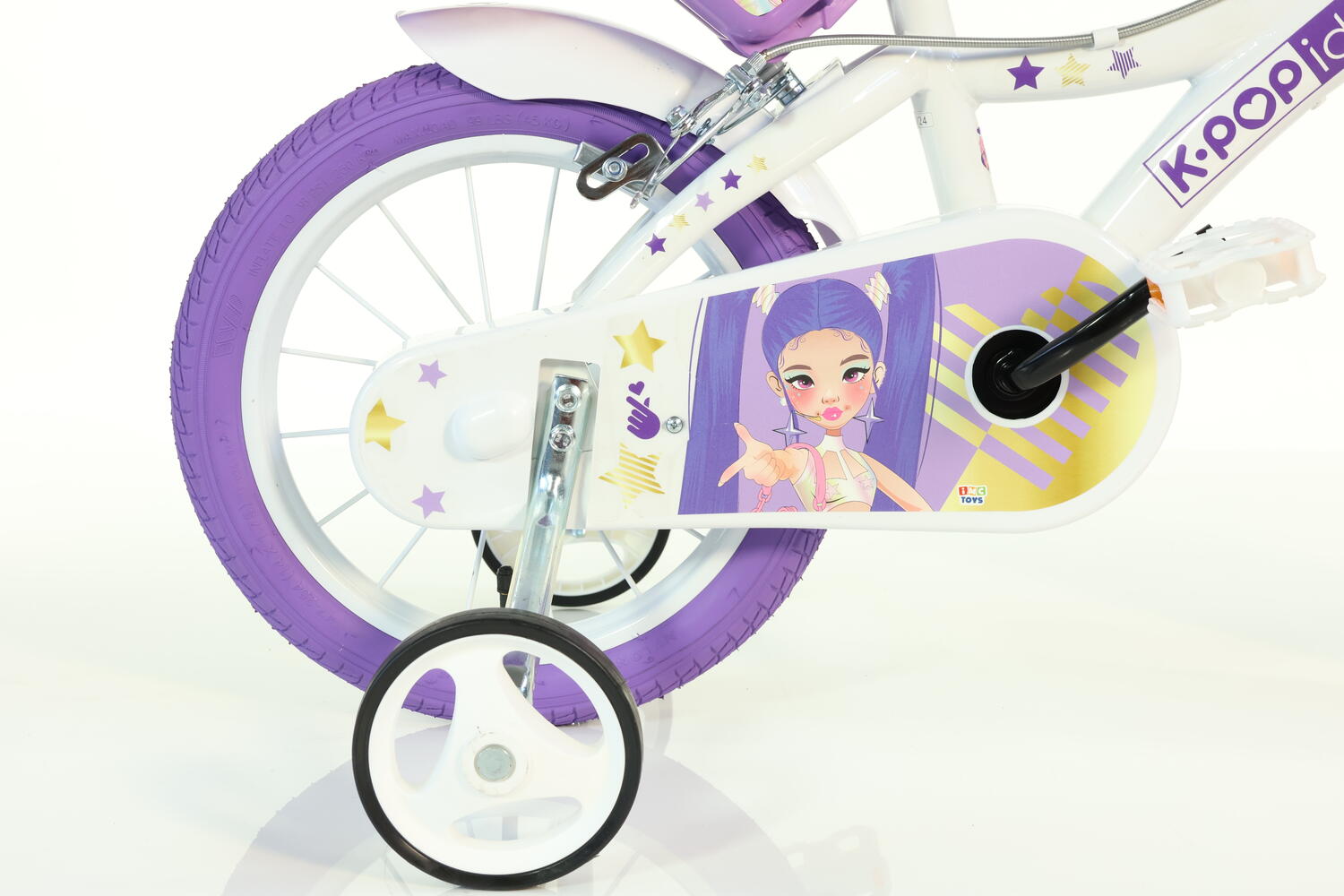 BICICLETA COPII 14'' K-POP - DINO BKES (614G-KP)
