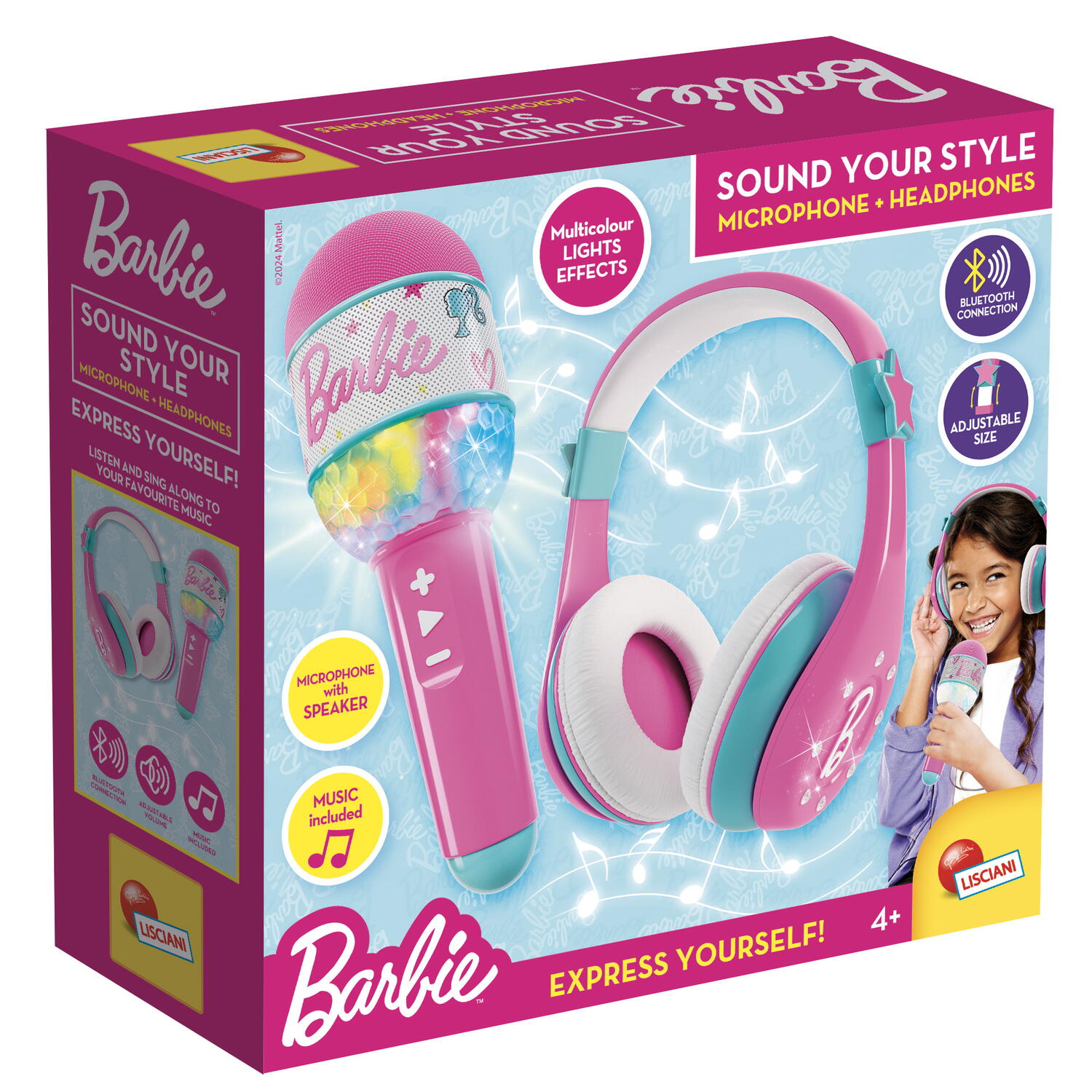 SET CASTI & MICROFON CU BLUETOOTH - BARBIE - LISCIANI (L104468)