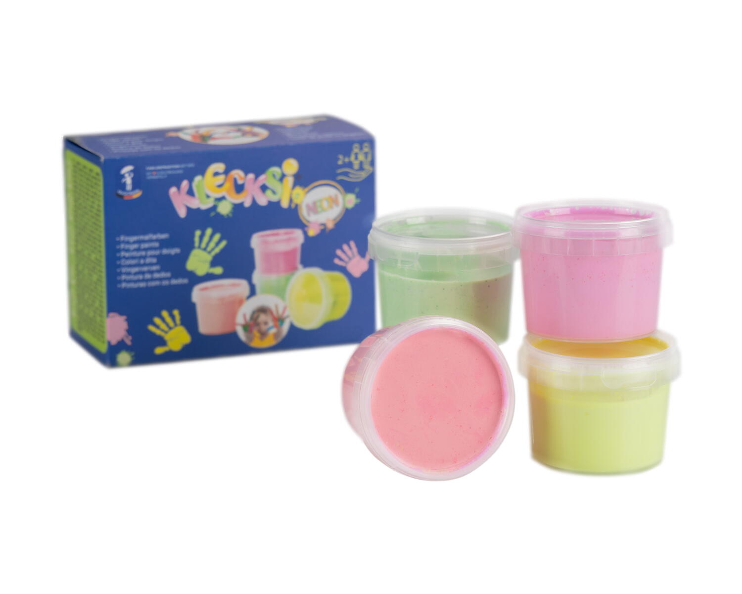 VOPSEA PENTRU PICTURA CU DEGETELE - 4 CULORI NEON - FEUCHTMANN (6330627)