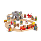 SET TRENULET - AVENTURI LA CASTEL - BIGJIGS TOYS (BJT617)