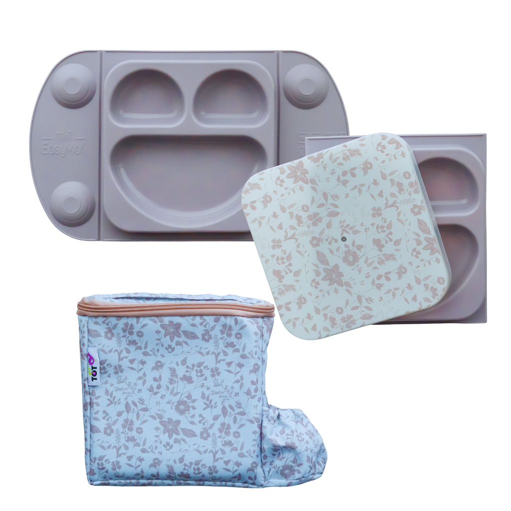 SET FARFURIE DIVERSIFICARE & GENTUTA GUSTARE (SAND/MAUVE) - TIDY TOT (TTEMNRO)