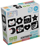 CARDURI ALB-NEGRU PENTRU ACUITATE VIZUALA, 12 PIESE - EFKO (KK81002)