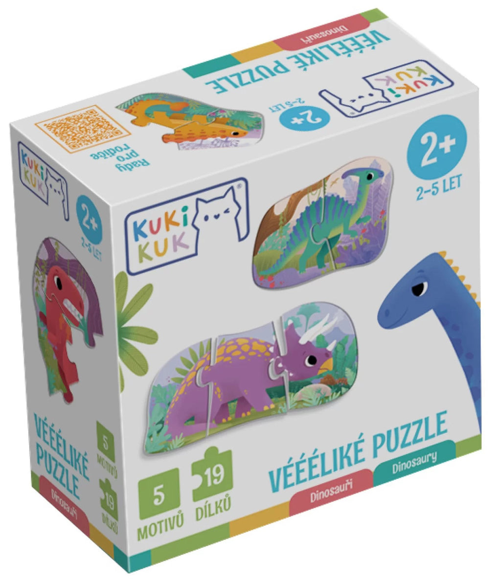 5 PUZZLE PROGRESIVE CU DINOZAURI - EFKO (KK81006)