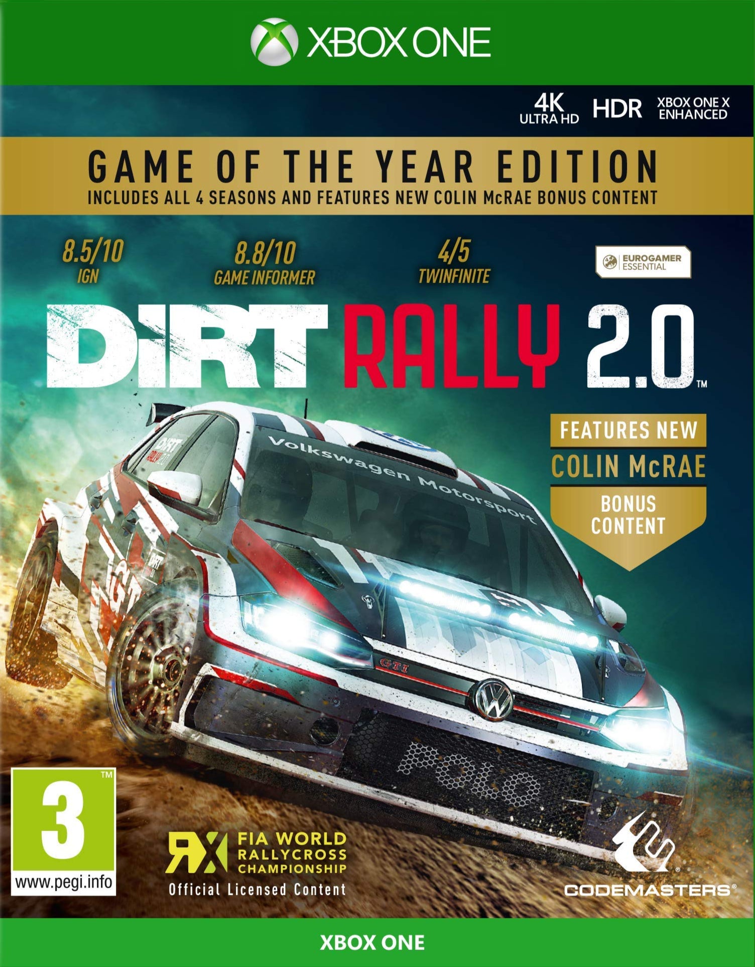 DIRT RALLY 2.0 GAME OF THE YEAR EDITION - XBOX ONE - XBOX LIVE - EU - MULTILANGUAGE