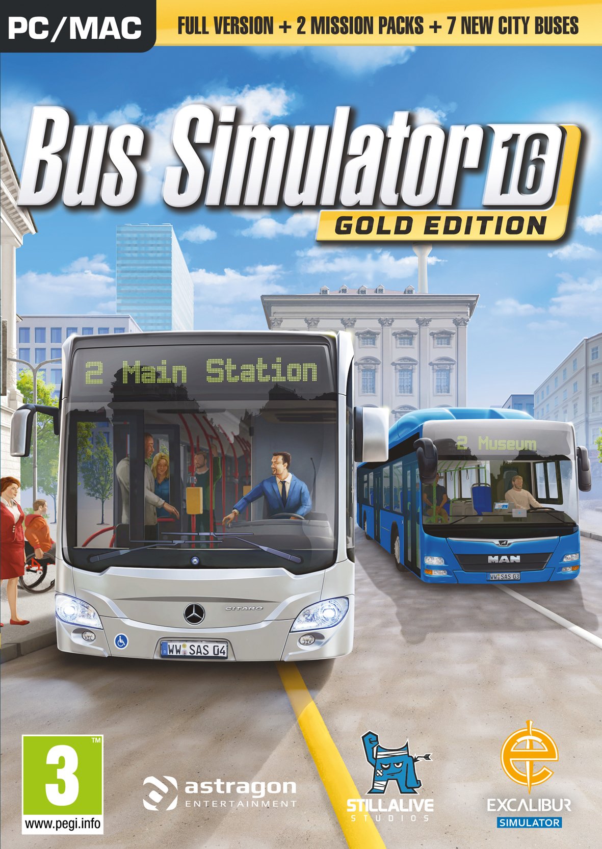 BUS SIMULATOR 16 (GOLD EDITION) - PC - STEAM - MULTILANGUAGE - EU - Libelula Vesela - Jocuri video
