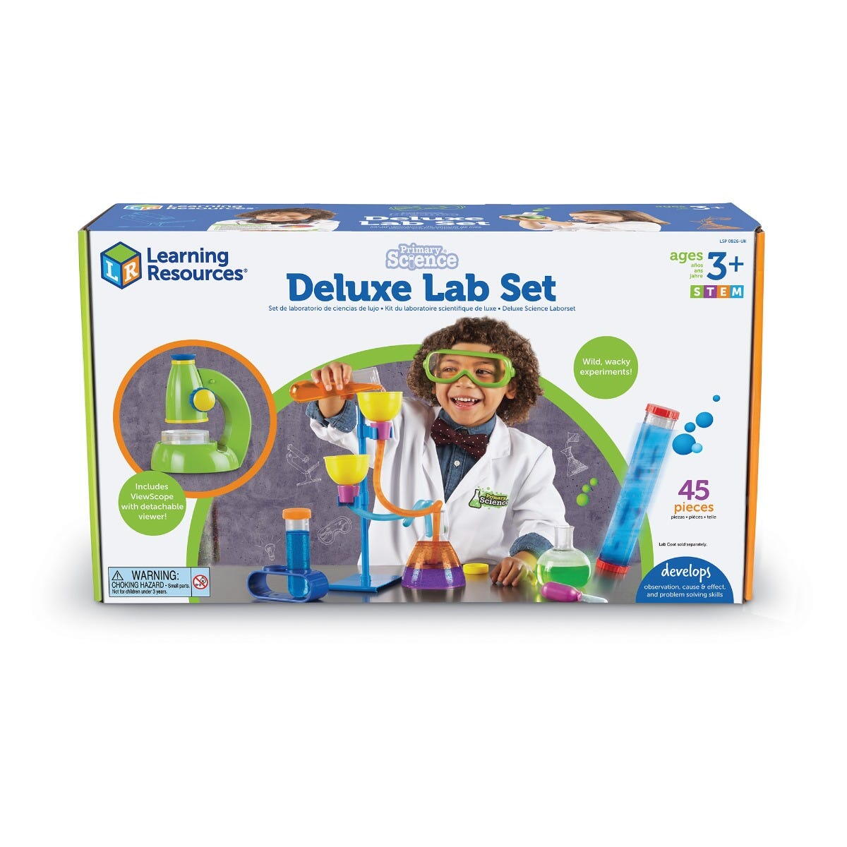 SET DE STIINTA PRIMAR DELUXE CU MICROSCOP - LEARNING RESOURCES (LSP0826-UK)
